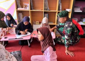 Wujudkan Generasi Berkarakter, Satgas Pamtas Yonarmed 11 Kostrad Tanamkan Wawasan Kebangsaan