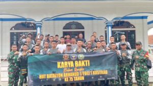 Karya Bakti Prajurit, Wujud Pengabdian 75 Tahun Yonarhanud 1 Kostrad