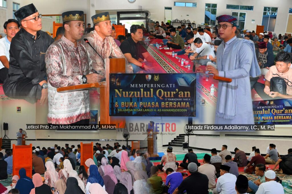 Peringati Nuzulul Qur’an, Lanud H.AS Hanandjoeddin Gelar Buka Puasa Bersama dengan “Penuh rasa Kebersamaan”
