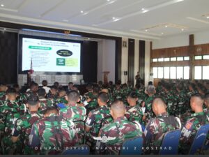 Sosialisasi TWP AD Kepada Prajurit Denpal Divif 2 Kostrad “Ampuh”