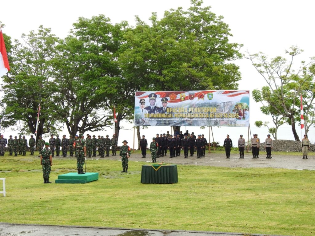 Resmi Ditutup Program TMMD ke-123 Wilayah Kodim 1510/Sula, ini Amanat Pangdam XV/Pattimura