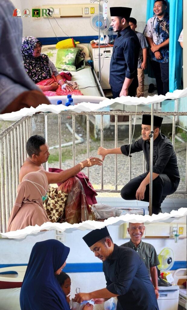 Mohd Rizki Ramadhan bagikan sembako dan THR kepada pasien di RSUD SIM
