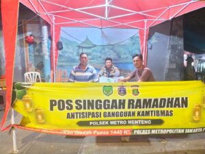 Dengan Hadir Nya Polisi Di Pos Singgah Ramadhan Kalipasir, Tawuran pun Minggat Dari Menteng