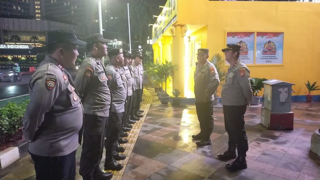 Untuk Menjaga Kondusivitas, Sektro Menteng Dan Tanah Abang Laksanakan Apel Rayonisasi Di Bundaran HI