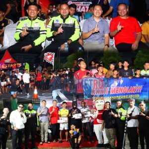 Sat Lantas Polres Belitung Kawal “Balap Lari-Larian Bareng PCX” untuk Wujudkan Keselamatan Berlalu Lintas