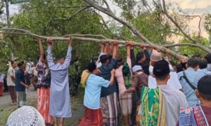 Tragedi Idul Fitri di Pemalang, 2 Jama’ah Sholat Ied Meninggal Tertimpa Pohon 
