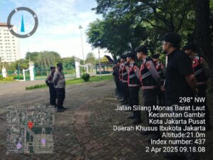 Polsek Metro Gambir Perkuat Pengamanan Wisata Monas dengan Pasukan BKO