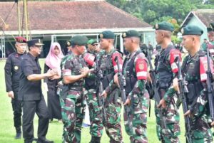 Danbrigif 9 Kostrad Pimpin Upacara Pelepasan Latihan Pratugas Yonif 515 Kostrad