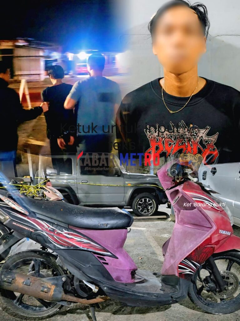 Satreskrim Polres Belitung Tangkap Pelaku Curanmor, Motor Dijual ke Lapak Besi