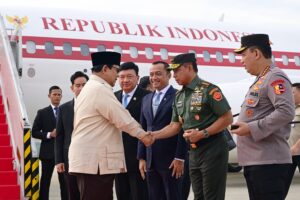Panglima TNI Sambut Kedatangan Presiden RI Usai Lawatan ke Timur Tengah