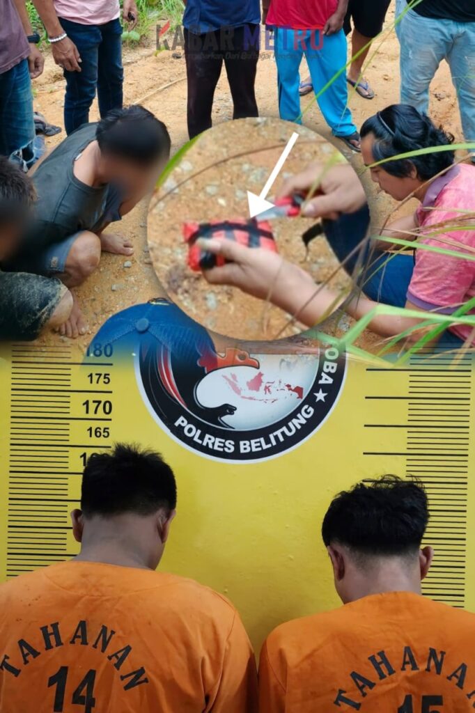 Satresnarkoba Polres Belitung Amankan Dua Pemuda Diduga Edarkan Sabu