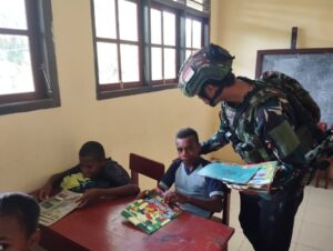 Ketika Prajurit Jadi Guru, Misi Mulia Yonif 501 Kostrad di Kabupaten Maybrat
