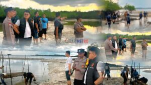 Polres Belitung Lakukan Pengecekan dan Penertiban Tambang Ilegal di Kawasan Hutan Lindung Pantai Munsang, Belitung