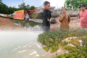 Sat Reskrim Polres Belitung Lakukan Pengecekan Berkala Pasca Penertiban Aktivitas Tambang Ilegal di Pantai Munsang, Sjuk
