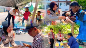 Sat Pamobvit dan Sat Polair Polres Belitung Gelar Kegiatan Jumat Berbagi Kasih untuk Masyarakat