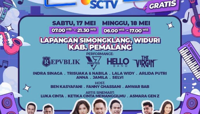 Gebyar Karnaval SCTV hadir Bakal Ramaikan Kabupaten Pemalang