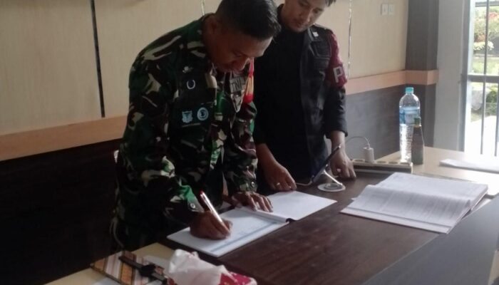 Perkuat Sinergi Keamanan, Koramil Karang Intan Lakukan Titik Sambang ke Lapas Narkotika Karang Intan
