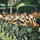 Brigif 1/jaya sakti Tingkatkan Kemampuan Pencat Silat Militer