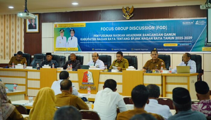 Bappeda Nagan Raya Gelar FGD Penyusunan Naskah Akademik Rancangan Qanun RPJMK 2025-2029