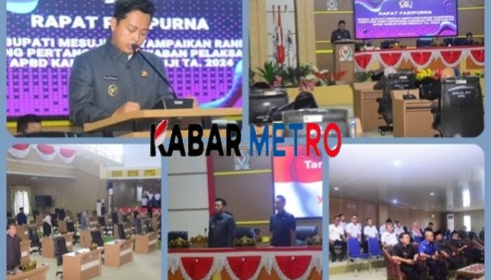 DPRD Mesuji Menggelar Rapat Paripurna, Pembicaraan Tingkat I Dalam Rangka Penyampaian Ranperda Tentang Pertanggung Jawaban Pelaksanaan APBD Kabupaten Mesuji Tahun 2024