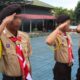 Tiga Warga Binaan Pramuka Lapas Banjarmasin Tunjukkan Kedisiplinan Lewat Apel Sore
