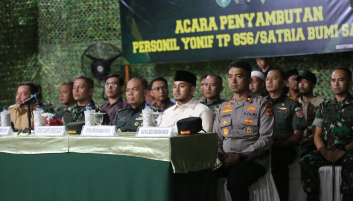‎Ketua DPRK Nagan Raya Hadiri Penyambutan Personil TP/856 Satria Bumi Sakti