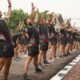 Aster Divif 1 Kostrad Latih Fisik dengan Lari bersama Prajurit Batalyon Yonkav 1 Kostrad