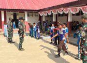 Yonarmed 11 Kostrad Tanamkan Nasionalisme di Sebatik Tengah