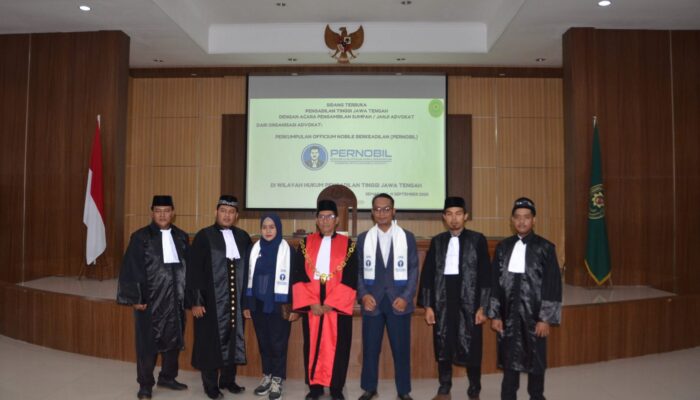Gelar Sumpah di PT Jawa Tengah, Officium Nobile Berkeadilan Ciptakan Para Advokat Berkualitas