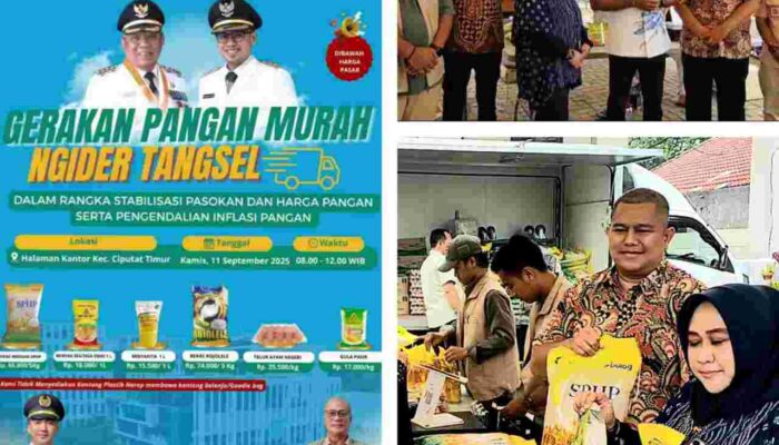 Gerakan Pangan Murah Ngider Tangsel, Pesan Camat Ciputat-timur, “Semoga Program Ini Membantu dan Bermanfaat Bagi Masyarakat”