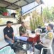 Patroli Bhabinkamtibmas Gunung Sahari Utara, Di Pos Keamanan Wilayah