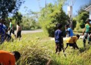 Tumbuhkan Semangat Kepedulian, Pos Fohuk Ajak Pelajar Piebulak Karya Bakti Bersama