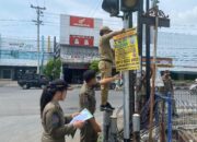 Penertiban reklame dan banner Kembali Digelar Satpol PP Pemalang 