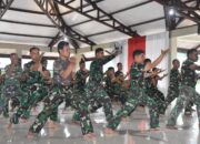 Latih Ketangkasan Prajurit, Kodim 1710/Mimika Gelar Latihan Pencak Silat Militer
