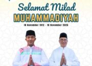 Kecamatan Ciputat Timur Sampaikan Ucapan Milad ke-113 Muhammadiyah