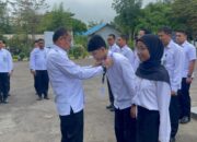 Lapas Narkotika Karang Intan Gelar Apel Pagi Sekaligus Penyematan Peserta Magang Kemnaker