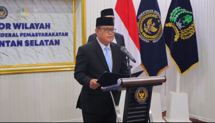 Momentum Penguatan Pemasyarakatan, Kalapas Karang Intan Ikuti Pelantikan Kalapas Amuntai