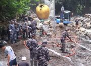 LANAL Tegal Bergerak Cepat Bantu Penanggulan Bencana di Kawasan Wisata Guci.