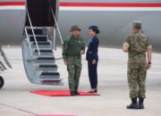 Selamat Datang Bapak Menhan dan Bapak Panglima TNI di Kesatriaan Prajurit Raja