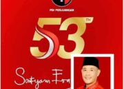 Amar Ardianto Sampaikan Ucapan HUT ke-53 PDI Perjuangan, Tegaskan Komitmen pada Kebenaran dan Rakyat