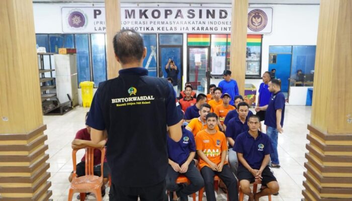 Cegah Gangguan Kamtib, Lapas Narkotika Karang Intan Gelar Tes Urine Serentak