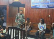 Aksi Babinsa Koramil Agimuga Bersama Personel Lanal Timika Amankan Pengedar Sekaligus Pemakai Narkoba