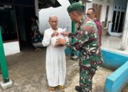 Prajurit Ajusta Berbagi Jumat Berkah, Salurkan 50 Paket Beras untuk Warga Kurang Mampu