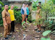 Lurah Bambu Apus Tinjau Lokasi Banjir di Jalan Mujair Pamulang