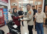 Kurang 24 Jam, Reskrim Polsek Johar Baru Berhasil Temukan Motor Hilang