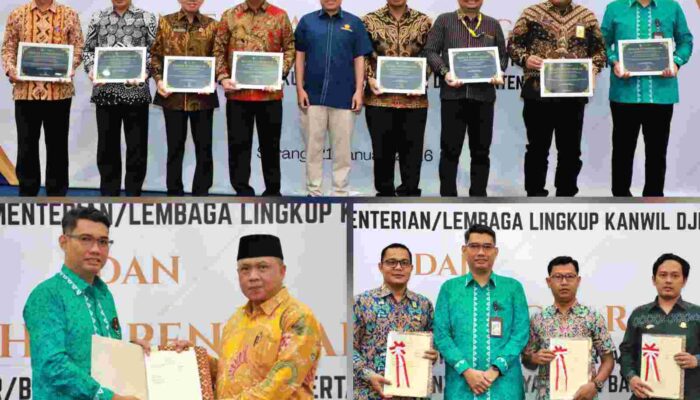 Kantah Tangsel Serahkan 108 Sertipikat BMN, sekaligus kembali Raih 2 Penghargaan