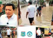 Aksi Cepat Tanggap Tiga Pilar Kecamatan Pondok Aren Tinjau Lokasi Banjir di Perumahan Maharta