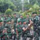 Yonif 515 Kostrad Gelar Tradisi Penyambutan Warga Baru
