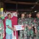 Satgas Pamtas RI–RDTL Yonarhanud 2 Pos Aplal Melaksanakan Pembagian Sembako
