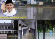 SMAN 4 Tangsel Masih Tergenang Banjir, Hingga saat ini Dinas SDABMBK Belum Ada Langkah Kongkret.